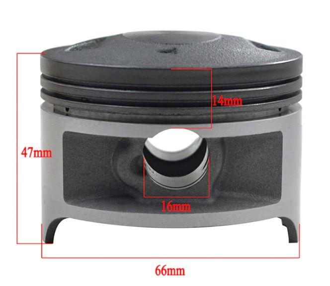 PISTON KIT 66.00 SUZUKI, DR200 42A 86-91 SP200 86-88 DF200 86 thumbnail 3