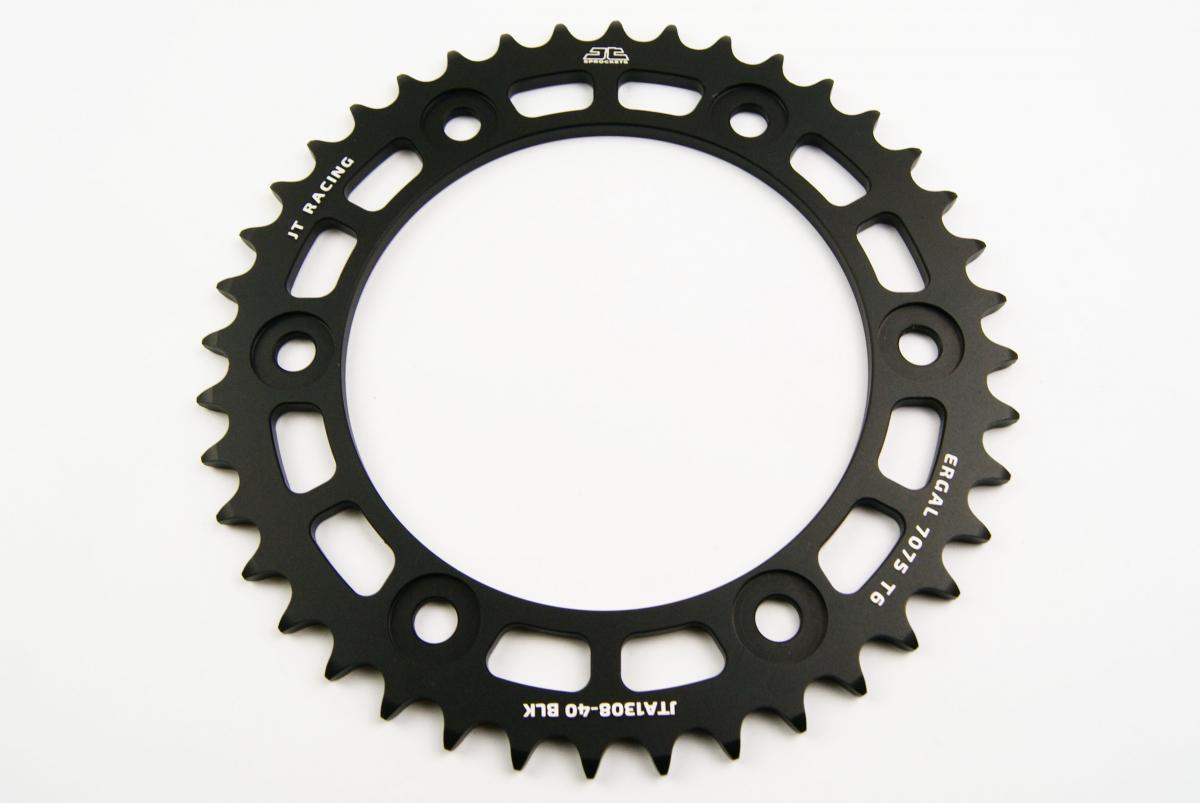 REAR SPROCKET ALLOY JTA1308.40 BLACK, CHAIN CONVERSION 520, HONDA ROAD JTR1308 thumbnail 2