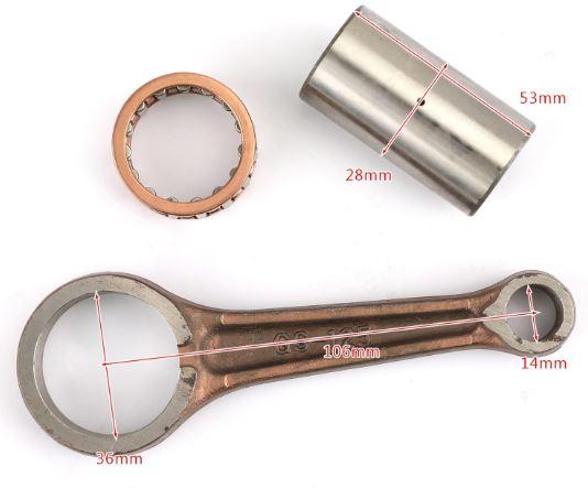 CONNECTING ROD KIT SUZUKI 82-17 100 125 GS GN TU GZ DR DRZ CS SP ALT LT thumbnail 2
