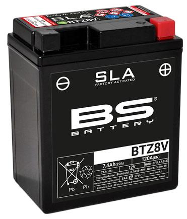 BATTERY BTZ8V 12V MA.FREE, BS SLA Sealed BTZ8V image 1