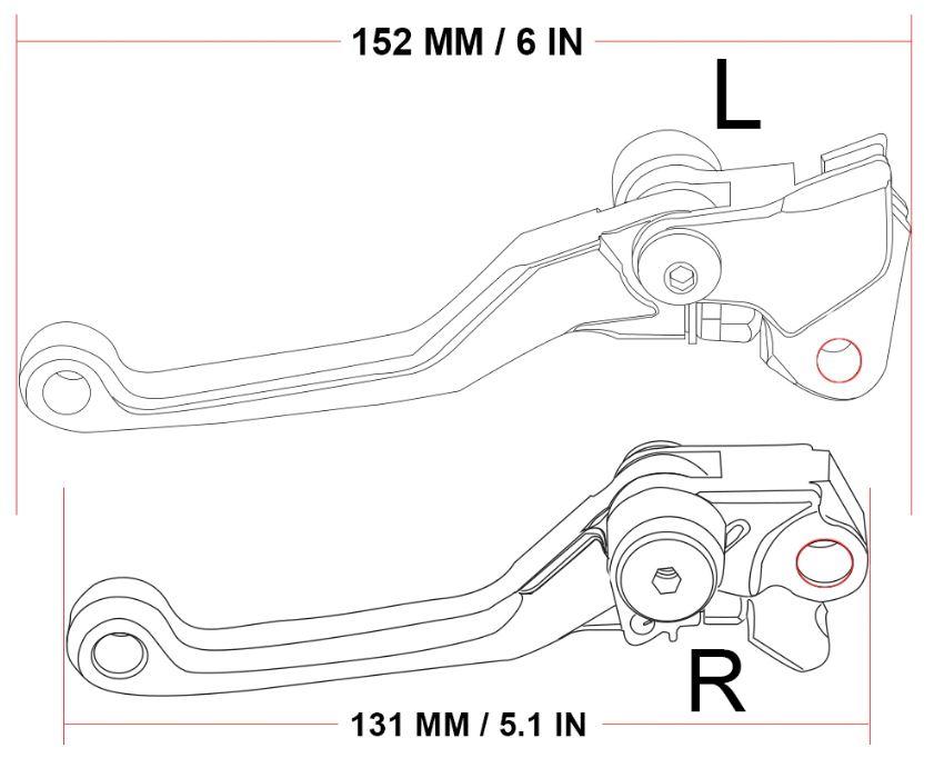 Flexi Clutch & Brake Lever YZ85 15-22, yamaha CNC Billet Foldable Pivot 1SS-83912-00-00 5MV-83922-00-00 thumbnail 4