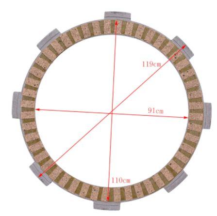CLUTCH FRICTION PLATE SET CRF230F, 22201-KBW-900 22201-KPM-850 thumbnail 2