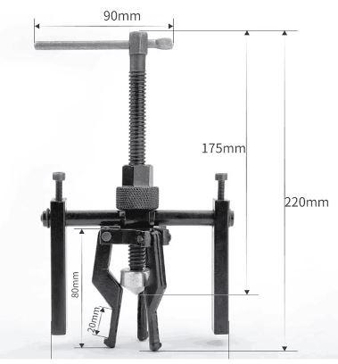 3 JAW INNER BEARING GEAR PULLER BEARING GEAR REMOVAL TOOL thumbnail 2