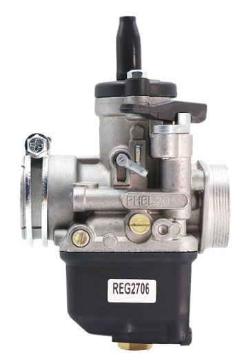 Carburetor Assembly Dellorto PHBL 20AS Racing 2T, BORE 20mm Carburetor PHBL 20AS 2T(A) R2706 image 1