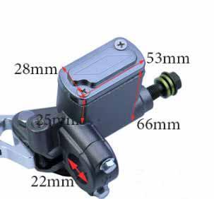MASTER CYLINDER CLUTCH LEVER LEFT HAND 7/8 22mm thumbnail 2