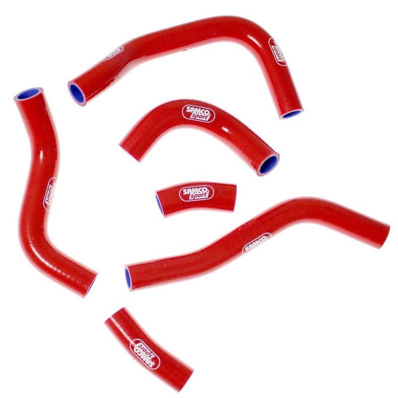 COOLANT HOSE 6 PIECE KIT RED 13-14 HONDA 450 CRF R OEM DESIGN SAMCO SPORT HON-84-RD image 1