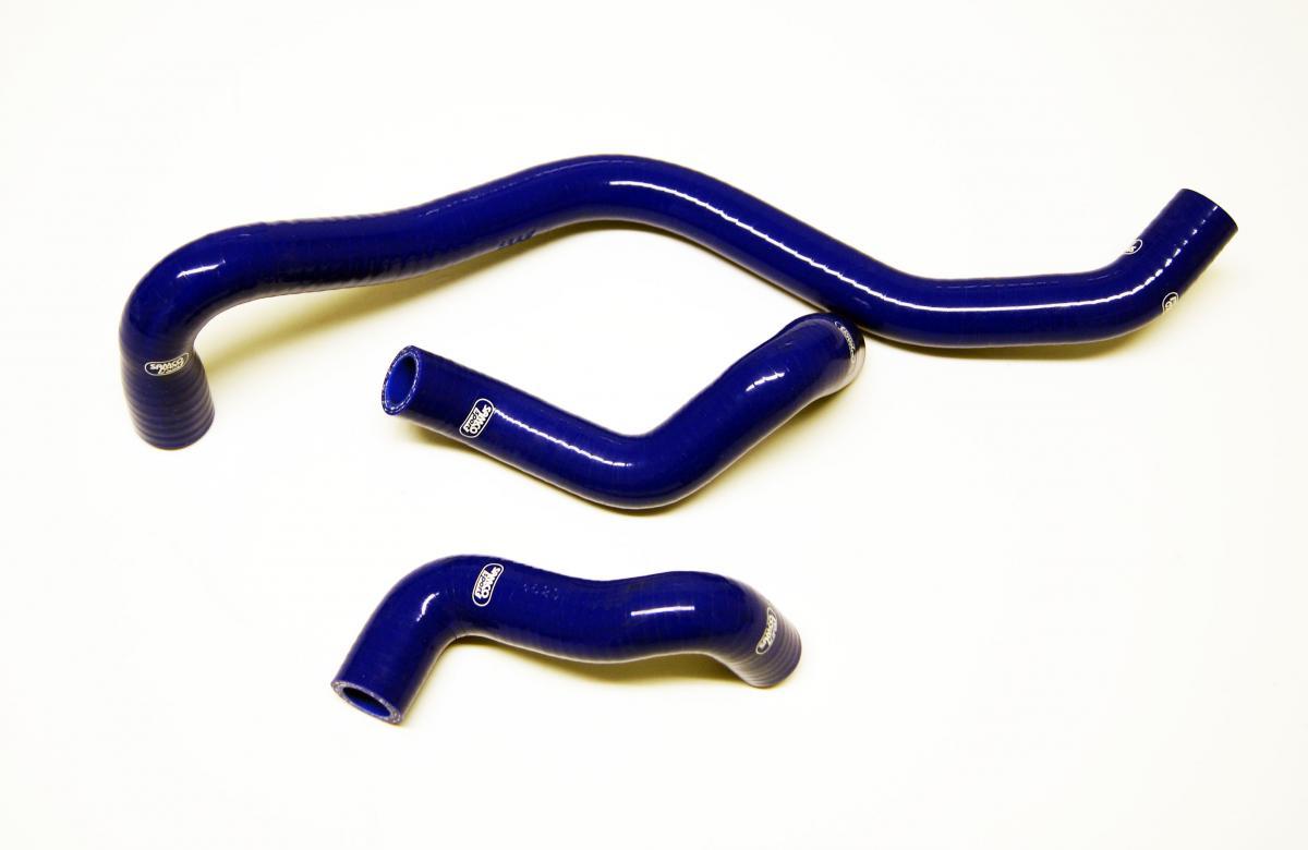 COOLANT HOSE 3 PIECE KIT BLUE 13-14 HUSQVARNA TR 650 SAMCO SPORT HUS-23-BU thumbnail 2