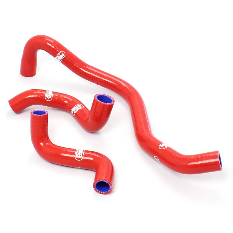 COOLANT HOSE 3 PIECE KIT RED 13-14 HUSQVARNA 650 TR SAMCO SPORT HUS-23-RD image 1