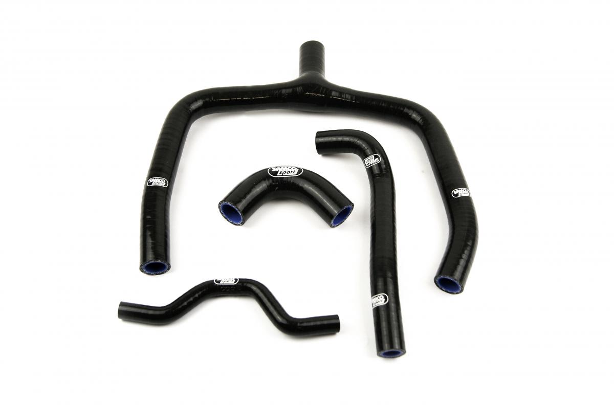 COOLANT HOSE 4 PIECE KIT BLACK 09-16 KAWASAKI 250 KX F 'Y' RACE DESIGN SAMCO KAW-33-BK image 1