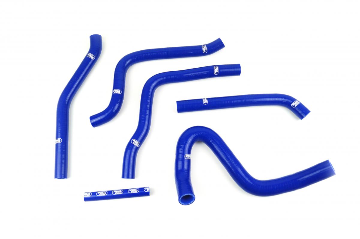 COOLANT HOSE 6 PIECE KIT BLUE 92-93 KAWASAKI 250 KX SAMCO SPORT KAW-75-BU image 1