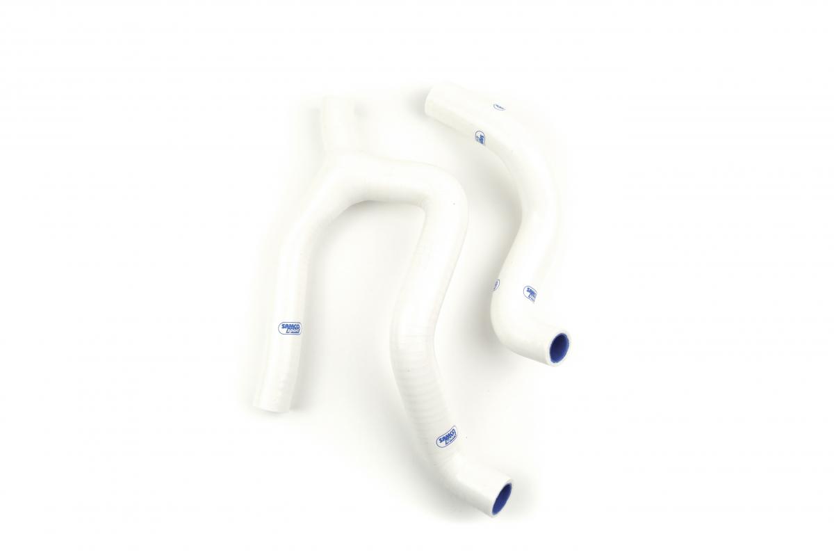 COOLANT HOSE 2 PIECE KIT WHITE 19-23 GAS KTM HUSQ 350 THERMO BYPASS 'Y' DESIGN SAMCO KTM-110-WH image 1