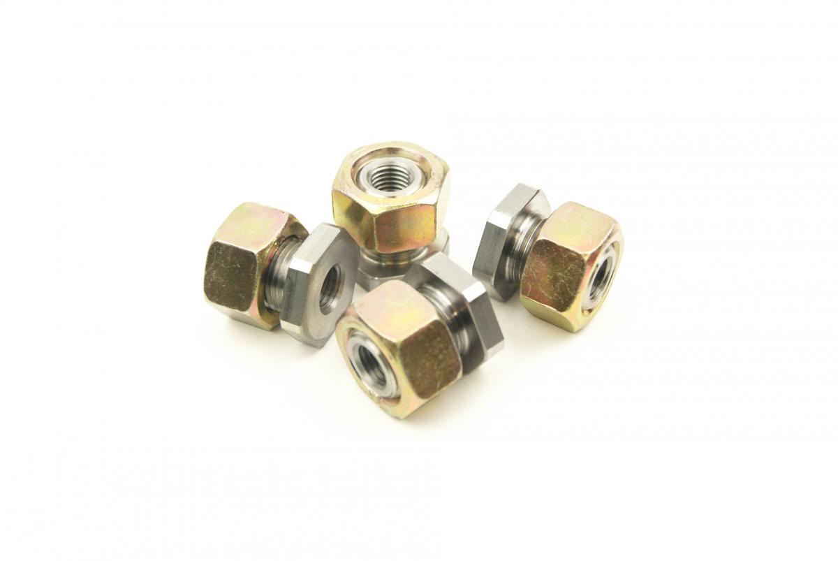 KELLER PERFORMANCE RADIUS ROD NUTS, 12MM RADIUS ROD NUTS (SETS OF 4), CAN AM, HONDA, POLARIS image 1