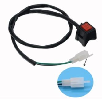 SWITCH KILL RED BUTTON YAMAHA CONNECTOR WITH TAG PLUG A image 1