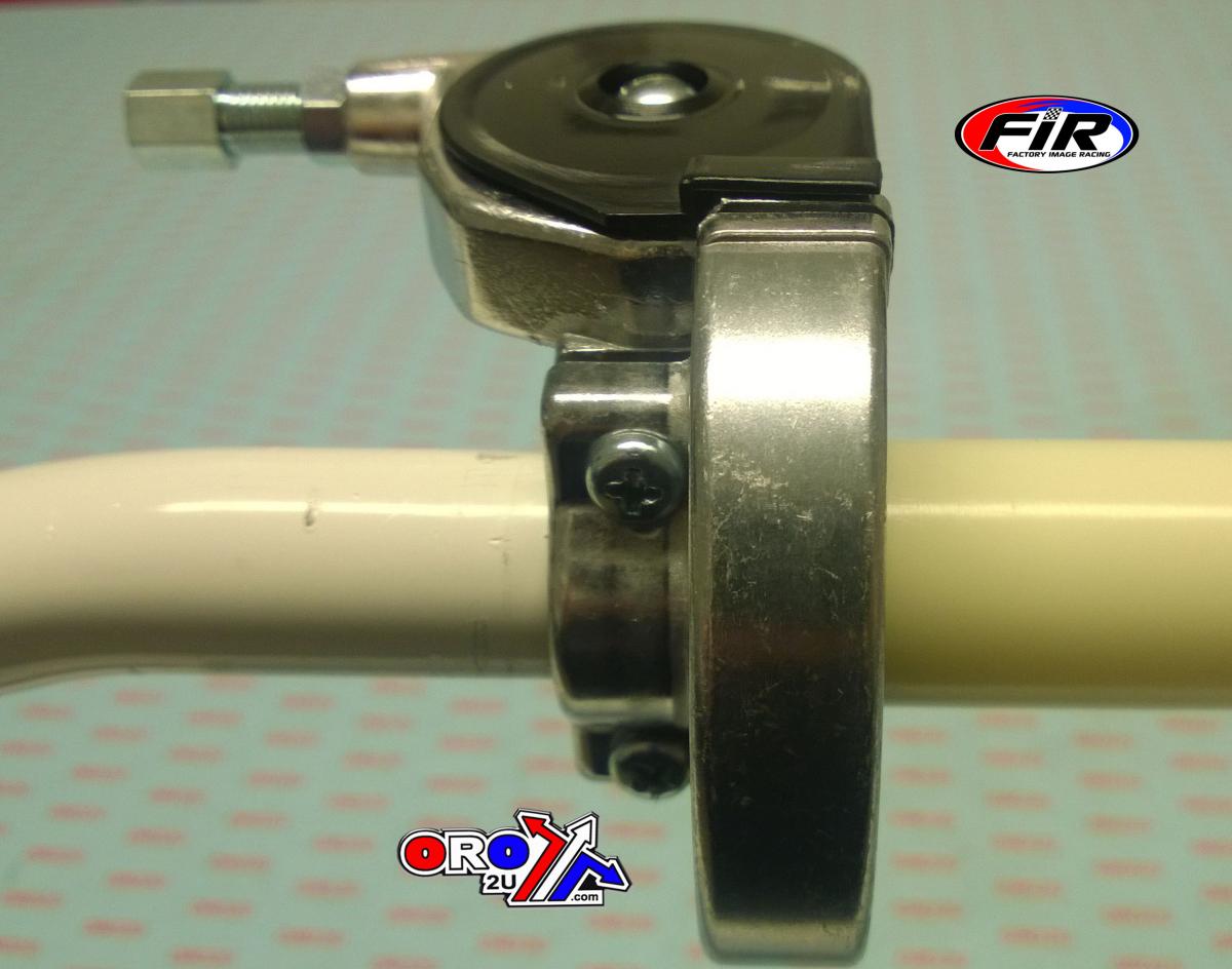 THROTTLE TWIST GRIP GUNNER-GASSER SILVER thumbnail 2