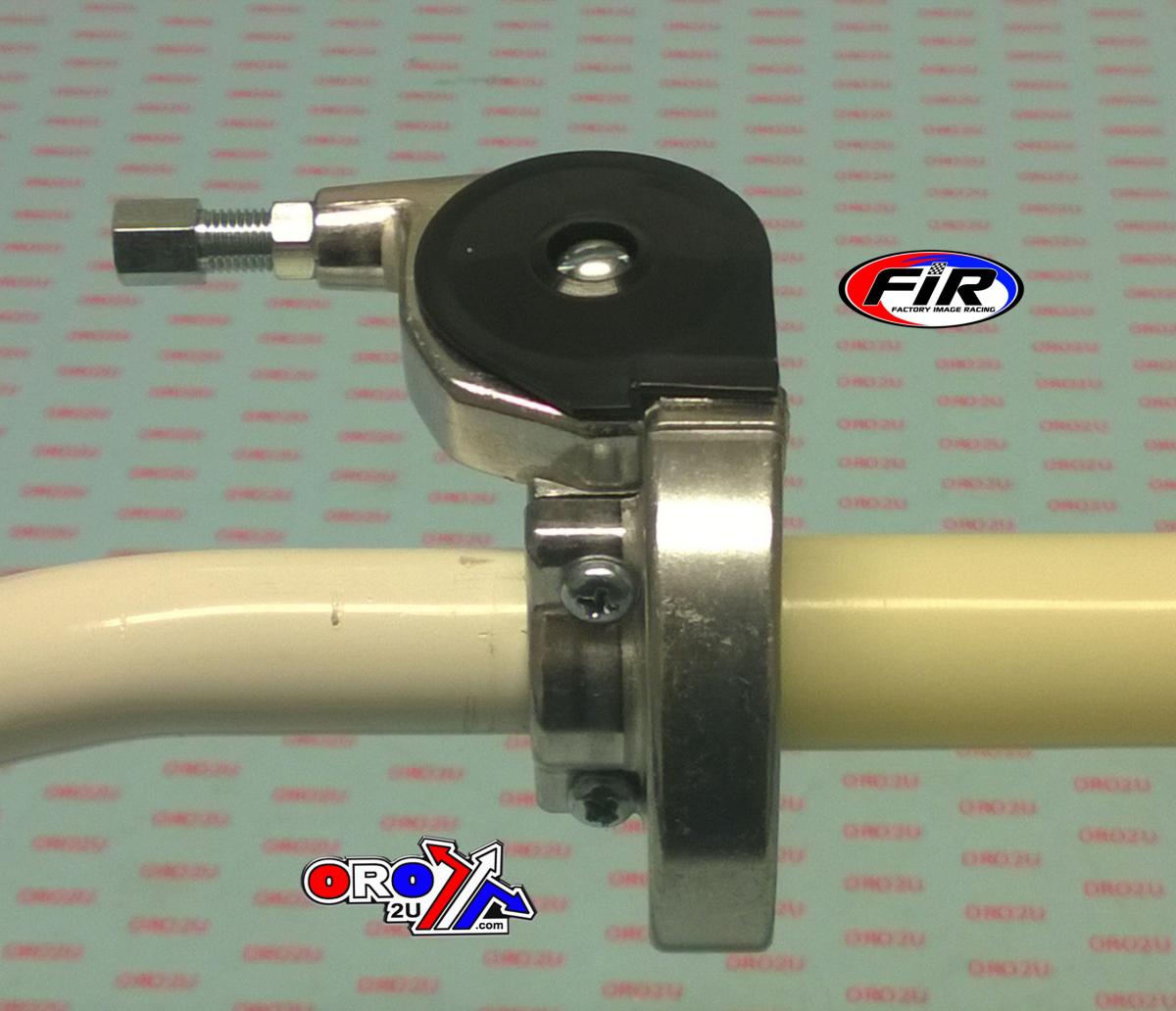 THROTTLE TWIST GRIP GUNNER-GASSER SILVER thumbnail 3