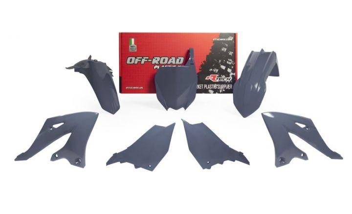 PLASTIC KIT/5 2022-25 YZ125/250 QUANTUM GREY, RTECH R-KITYZ0-GR0-022 image 1