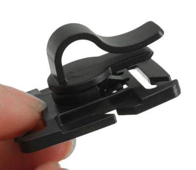 Drinking Tube Rotatable Clip 2pcs, Molle Hydration hose clamp image 1