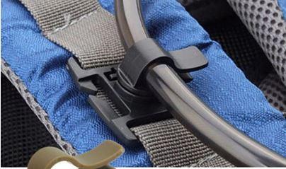 Drinking Tube Rotatable Clip 2pcs, Molle Hydration hose clamp thumbnail 2