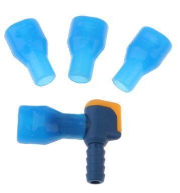 3pcs Drink Tube Connector + Bite Valves, Hydration Bladder Pack Mouth Pieces, Note. This is not made by Camelbak image 1