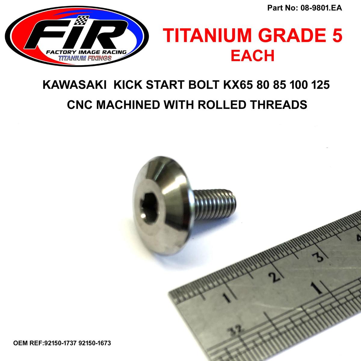 GR5 KICK START BOLT KX 85 125, OEM REF 92150-1737 92150-1673 image 1
