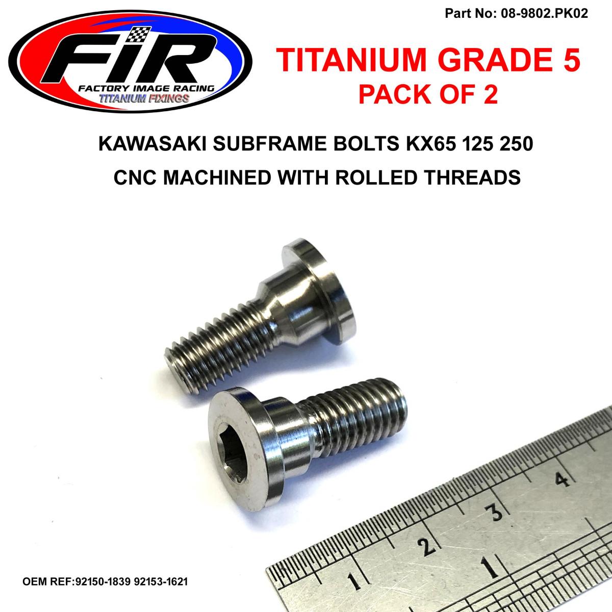 GR5 SUB FRAME BOLTS KX 65 125, 92150-1839 92153-1621 PACK OF 2 image 1
