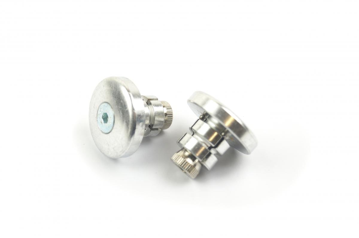 BAR ENDS 18mm SILVER thumbnail 2