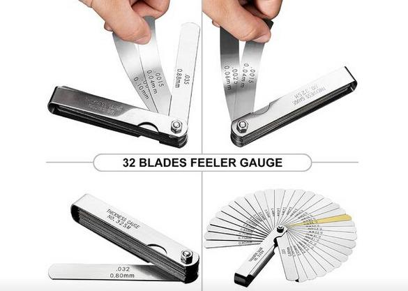 FEELER GAUGE 32 BLADE METRIC AND IMPERIAL 0.04–0.88mm thumbnail 4
