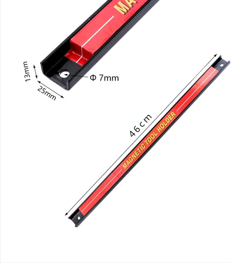 3-PIECE MAGNETIC TOOL HOLDER BAR SET 200mm 300mm 460mm WALL MOUNTED STEEL RACK thumbnail 3