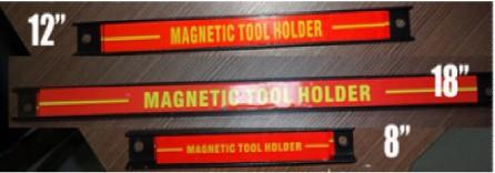 3-PIECE MAGNETIC TOOL HOLDER BAR SET 200mm 300mm 460mm WALL MOUNTED STEEL RACK thumbnail 4