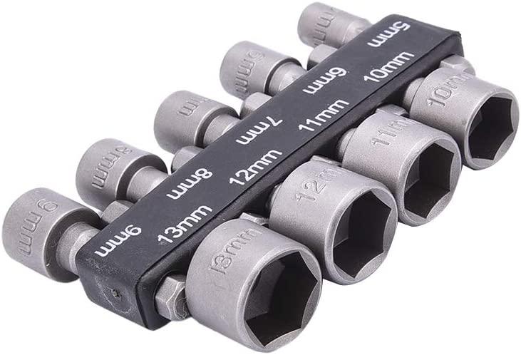 9PCS NUT HEX SOCKET DRIVER SET, 5mm - 13mm / DRILL / SCREWDRIVER thumbnail 4