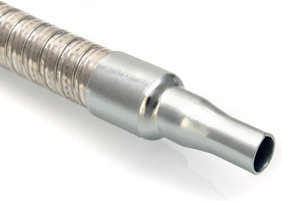 METAL FLEXIBLE SHAFT FUNNEL, MESH FILTER / 370MM LONG / BENDABLE thumbnail 3