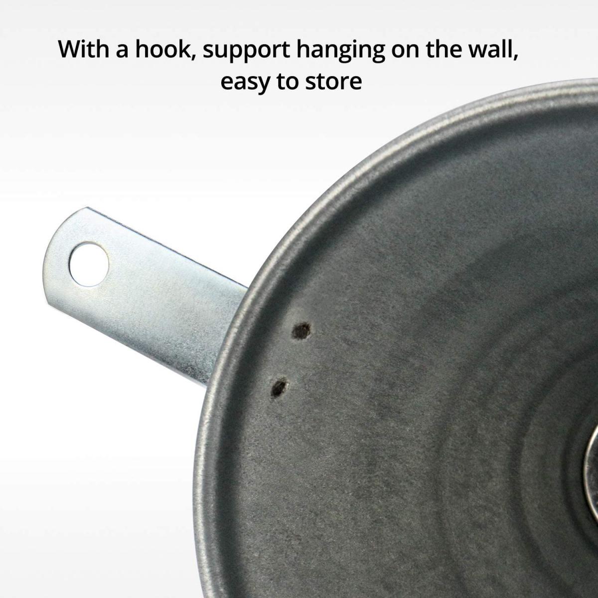 METAL FLEXIBLE SHAFT FUNNEL, MESH FILTER / 370MM LONG / BENDABLE thumbnail 4