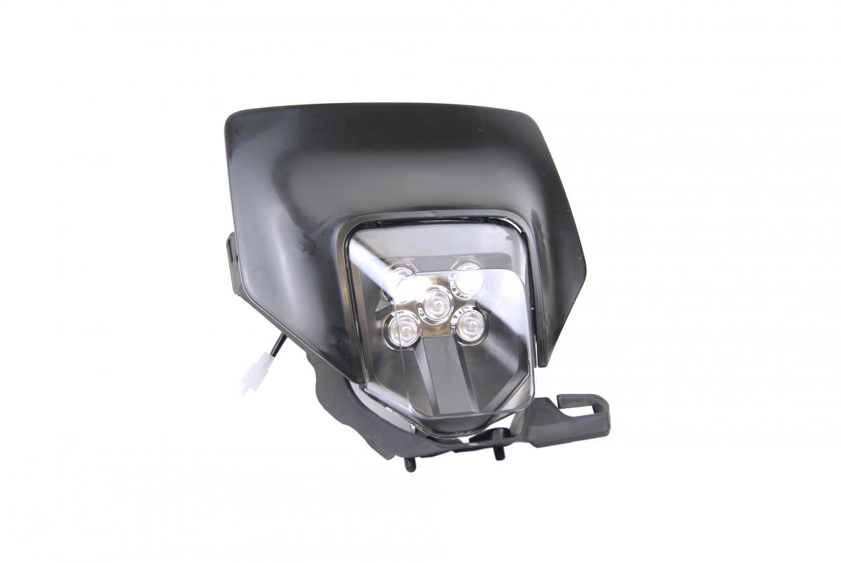 FRONT LED HEADLIGHT HUSQVARNA DIRT RACING BLACK image 1