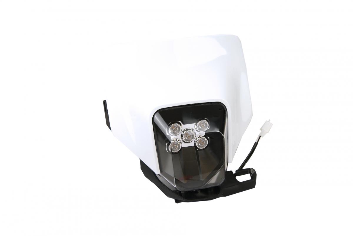 FRONT LED HEADLIGHT W/COWL HUSQVARNA, DIRT RACING WHITE image 1