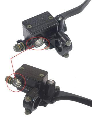 RESERVOIR SIGHT GLASS + GASKET 14.50mm MASTER BRAKE CYLINDER thumbnail 2