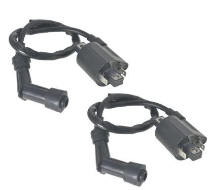 2 COIL IGNITION + PLUG CAP FRONT & REAR 1987-2004 SUZUKI VS1400GLP INTRUDER 1400 33410-38425 thumbnail 2