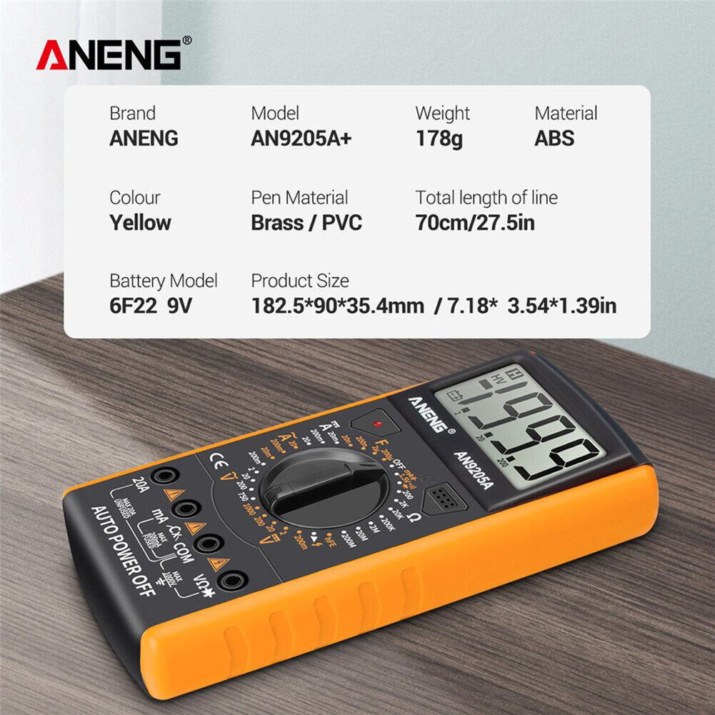 Digital Multimeter 3 1/2 LCD Display, Voltmeter Ammeter Resistance Tester thumbnail 6