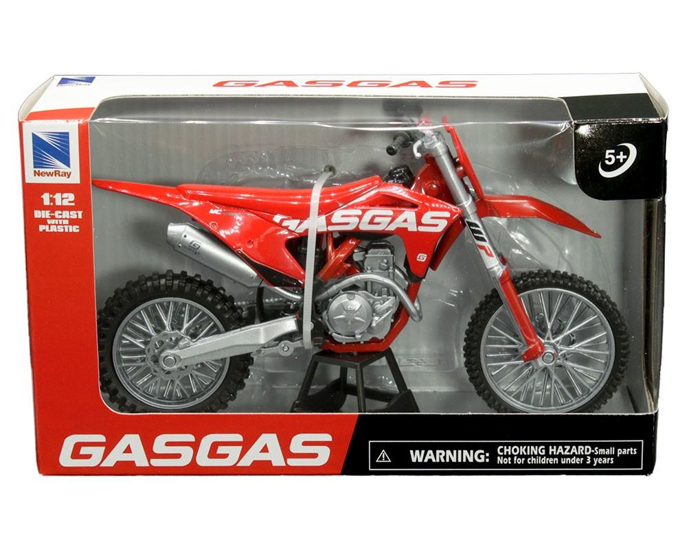 MODEL DIE CAST GAS GAS MC 450 F, RED, SCALE 1:12, NEWRAY 58293 thumbnail 2