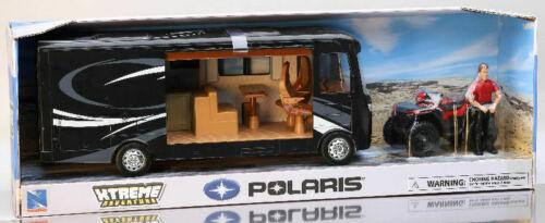 MODEL DIE CAST POLARIS SPORTSMAN, & RV CARAVAN SET, SCALE 1:32, NEWRAY SS-37356 thumbnail 2