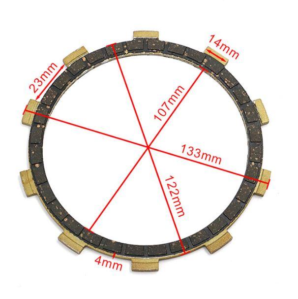CLUTCH FRICTION PLATE SET-5, YAMAHA AS AT DT RD YA thumbnail 2