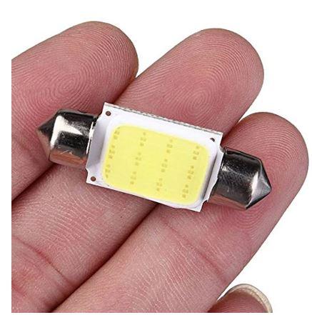 (Pack of 2) 12 White LED Bulb 12V 36mm COB Dome Festoon C5W DC 6411 6413 6418 thumbnail 3