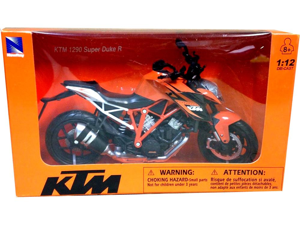 MODEL DIE CAST KTM 1290, SUPER DUKE R, SCALE 1:12, NEWRAY 57653 thumbnail 2