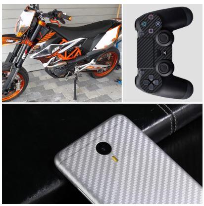 CARBON FIBER DECAL 30x127cm GREEN, 3D FIBER VINYL SHEET thumbnail 2
