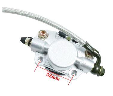 FRONT DISC BRAKE KIT LH ATV MASTER CYLINDER CALIPER HOSE thumbnail 3