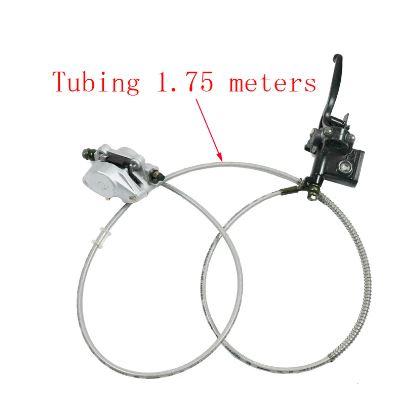FRONT DISC BRAKE KIT LH ATV MASTER CYLINDER CALIPER HOSE thumbnail 4