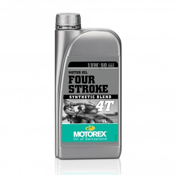 1LT FOUR STROKE SEMI 15W/50W 1LT, MOTOREX 7301092, BOX = 12 image 1