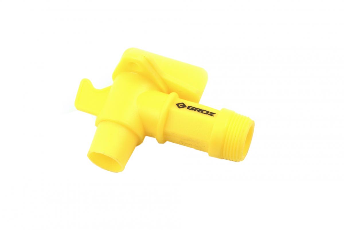 SAMOA PLASTIC SCREW ON DRUM TAP FOR 25L 2 BSP, MOTOREX 7300904 C/W ADAPTOR image 1