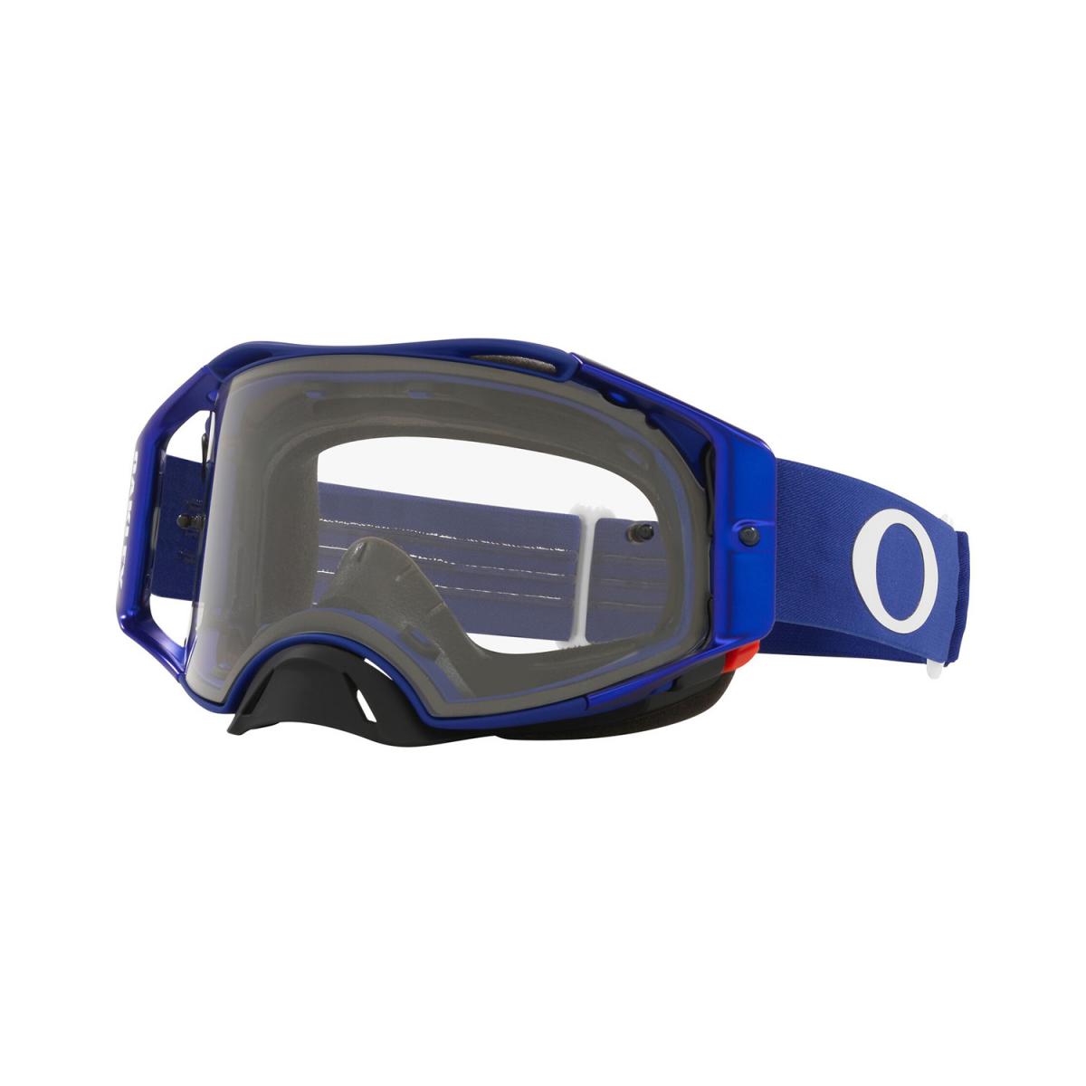 OAKLEY AIRBRAKE MX MOTO BLUE, CLEAR LENS OA OO7046-D8, (OA OO7046-A7) image 1