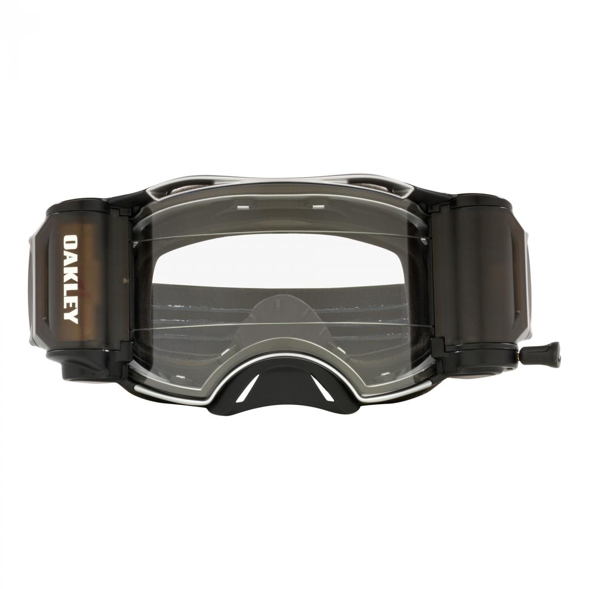 OAKLEY AIRBRAKE MX TUFF BLOCKS BLACK/GUNMETAL, CLEAR LENS OA OO7046-C0, INCLUDES ROLL OFFS, OA OO7046-C0 thumbnail 2