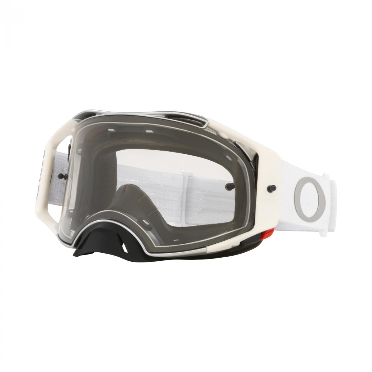 OAKLEY AIRBRAKE MX TUFF BLOCKS WHITE, CLEAR LENS OA OO7046-C4, OA OO7046-C4 image 1